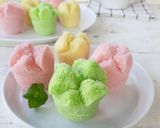 Foto langkah ke 6 dari resep Kue mangkok mekar dan lembut/ apem tepung beras (pake tape).