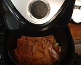 A picture of step 1 of Air Fryer Chicken Skin Chicharrón.