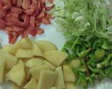 A picture of step 2 of Mix Vegetables Rice.