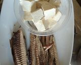 Foto langkah ke 1 dari resep Kotokan ikan panggang tuna dan tahu.