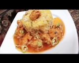 A picture of step 1 of Chinese Rice & machrine.