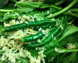 A picture of step 1 of Golden balls in green gravy.