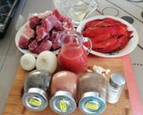 Pas rețetă Tocăniță de ardei copți cu carne de porc 1 fotografie