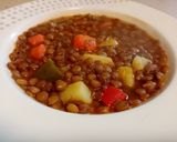 Pas rețetă Mâncare de linte verde cu legume 2 fotografie