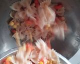 A picture of step 9 of Farfalle Pasta in Cheesy White Sauce.