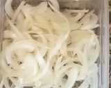 A picture of step 1 of Crispy onions wings.