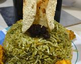 A picture of step 6 of Spinach pulao.
