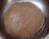 Foto langkah ke 4 dari resep Almond Double Chocolate Sourdough Bread (72%).