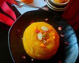 A picture of step 4 of Mango Sheera/Kesari.
