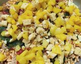 A picture of step 2 of Spicy Bhel.