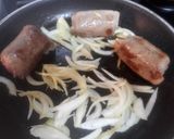 A picture of step 2 of Blind Finches with Potato Puree.