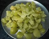 A picture of step 3 of Amla and coriander chutney.