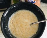 A picture of step 1 of Breakfast Oats.