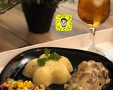 صورة لخطوة 1 من وصفة طبق صدور الدجاج بالمشروم (الفطر) 🍄 وبطاطس مسلوقة 🥔