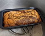 A picture of step 6 of Zebra Cake.