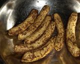 A picture of step 2 of Spiced fried semi ripe banana's #breakfastideas.