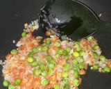 A picture of step 1 of Paneer nawabi (own creation).