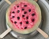 A picture of step 4 of Watermelon Rose Condensed Milk Ice cream - Summer Special.