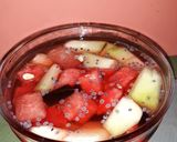 Foto langkah ke 3 dari resep Es buah selasih.