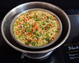 A picture of step 1 of Crunchy Dhokla.