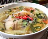 Hình bước làm 2 của món Canh chua cá hú