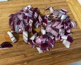Une image de l'étape 7 de Salade de haricots mungo au jambon, et oignon rouge.