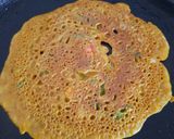 A picture of step 4 of Veg chila with mixed flour.