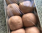 Foto langkah ke 2 dari resep Roti sobek ubi ungu (taro milk bread).