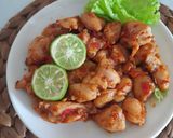 Foto langkah ke 3 dari resep Sate Ayam Asin Pedas (versi goreng).
