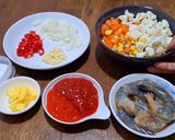 Foto langkah ke 1 dari resep Resep Simple Sayur Campur Bumbu Saus Udang Special.