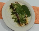 Foto langkah ke 3 dari resep Pisang bakar keju matcha.