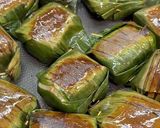 A picture of step 12 of Lemper Ayam - Steamed Glutinous Rice with Spiced Chicken Floss.