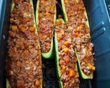 Une image de l'étape 5 de Courgettes farcies au Air fryer.