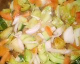 A picture of step 3 of Mix plate chaat.