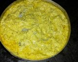 A picture of step 2 of Prawn steamed in coconut and mustard sauce.