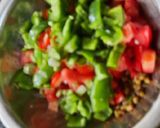 A picture of step 5 of Whole Green Moong sprouts vegetables salad.