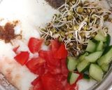 A picture of step 7 of Club Stuffed Parathas with Sprouts Chia Seeds Raita.