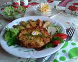 Csirkemell cukkinis bundában recept fázis 9 fotója