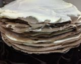 Foto langkah ke 4 dari resep Chocolate Mille Crepe Cake.