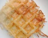 A picture of step 3 of Waffle press hashbrowns.