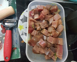 Foto del paso 1 de la receta: Atún con salsa de pimienta verde y verduras