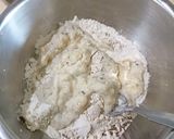 A picture of step 1 of Mangalore Banana Buns.