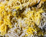 A picture of step 10 of Chicken Pulao in less oil.