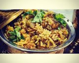 A picture of step 3 of Veg Dum biryani.