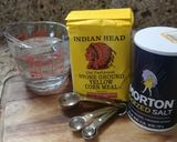 A picture of step 1 of Cornmeal Breakfast Pudding.