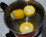 Foto langkah ke 2 dari resep Sayur Bening Bayam, Wortel, Jagung dan Labu.