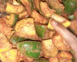 A picture of step 3 of Raw mango pickle.