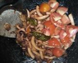 Foto langkah ke 4 dari resep Tumis Cumi Petai.
