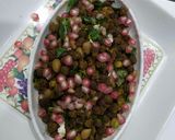 A picture of step 6 of Kala chana masala.