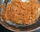 A picture of step 1 of Pista kunafa chocolate.